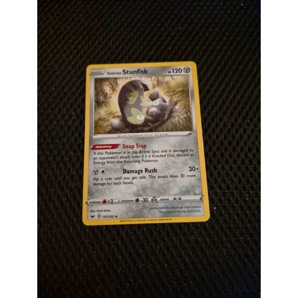 Galarian Stunfisk 132/202 Pokemon Card (2020)